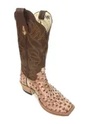 Full Quill Brandy Rio Grande Ostrich Boots