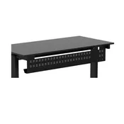 60" Desk Cord Management Tray and Cable Raceway - Black