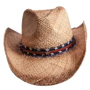 American Hat Makers Dusty Lightweight Straw Cowboy Sun Hat