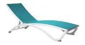 Arch Stackable Teal Sling Chaise Lounger