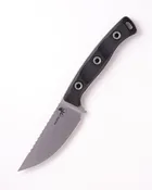 Akris Stonewash Standard G-10 Black with Black Cherry Leather Sheath (95-10BK-3)