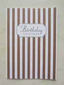 birthday calendar brown
