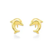 14K Dolphin Earrings - Keiki