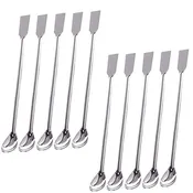 10PCS Stainless Steel Lab Spoon and Spatula Set