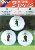 3 Saint Golf Balls #GB-3ST