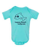 Dolphin Toon Onesie - Caribbean
