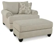 Asanti Chair and Ottoman – Fog