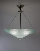 Crystal Satin Field Cone Pendant Chandelier