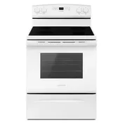 AMANA  30-inch Electric Range with Extra-Large Oven Window - White (AER6303MFW)