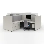 7' x 7.5' Cubicles - Global Evolve 4-Person Station (ATWPOP43)