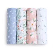 Aden + Anais Cotton Muslin Swaddle -- 4-pack