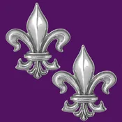 Carondolet Fleur De Lis Post Earring