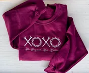 XOXO Christian Embroidered Sweatshirt & Hoodie | Cross & Crown of Thorns | It's So Cute®