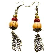 Bronze Breeze Porcelain Earrings