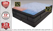 Cashmere Luxury Support Dual Adjustable Air Bed – Queen Size
