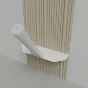 Fluted Raked White A