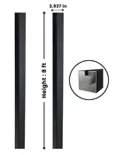4 Inch 8 ft In-ground Gate Post for Composite & Aluminum Gates