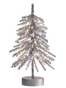 14" LED Micro Tinsel Branch Tree