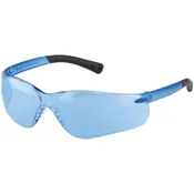 MCR BK313 Notched Frameless Non Slip Lens Safety Glasses [12 PACK]