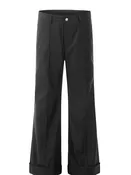Relaxed Fit Wide-Leg Casual Pants for Men