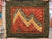 Bargello Wall Hanging or Throw in Fall Colors