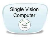 Single Vision Plastic Computer Lenses