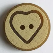 3/4" button polyester, beige 5832