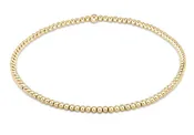 2mm Classic Gold Bead Bracelet