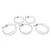 4 Inch Wire Hose Clamp - 5pk