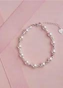 12657 Silver Pearl Bracelet