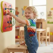 5 Wires and Beads Wall Activity Toy