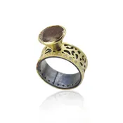 Animal Print Rings with Diamond Edges