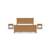 Oak Park King Bed and Two Nightstands