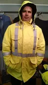 AmeriFire-AR Utility Lineman FR Arc Flash Hi Vis Class 3 Heavy Liner Winter Parka with Tecasafe Shell and Insulated Hood AMFR-HW5091