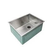 22" Stainless Steel Undermount Prep Sink - Classic Single Bowl - Offset Drain Right (5S22R)