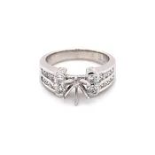 14k White Gold Engagement Ring .75ct t.w.  140-992