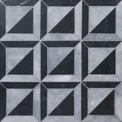 Allure, Black Multi Finish York Marble Mosaic (MYS)