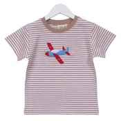 Airplane Felt Applique Sand Stripe Tee
