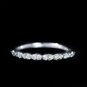 14K White Gold 0.20 CTW Diamond Band