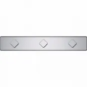 1″ x 6″ Accent Diamond Stainless Steel Tile