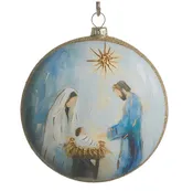 4.75" Blessed in Bethlehem Disc Ornament