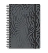 Black Metallic Zebra Medium Planner
