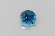 0.74ct Round Natural Tourmaline (Colour Blue, Clarity Eye Clean, Cut Faceted)