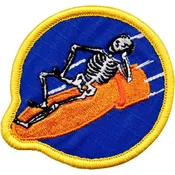 508th Fighter Squadron Iron On Patch by Aeroplane Apparel Co.