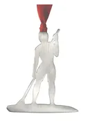Boy Paddleboard Ornament 4" * 3"