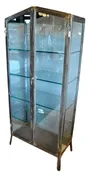 1930's Iron and Glass Vitrine