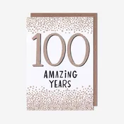 100 Amazing Years 100th Birthday Card