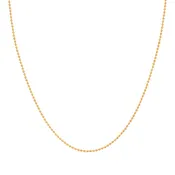16'' Ball Bead Yellow Gold 1.5MM
