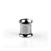 0 Gauge Stainless Double Flared Earlet Internally Threaded