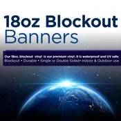 18oz Heavy Duty Blockout Vinyl Banners